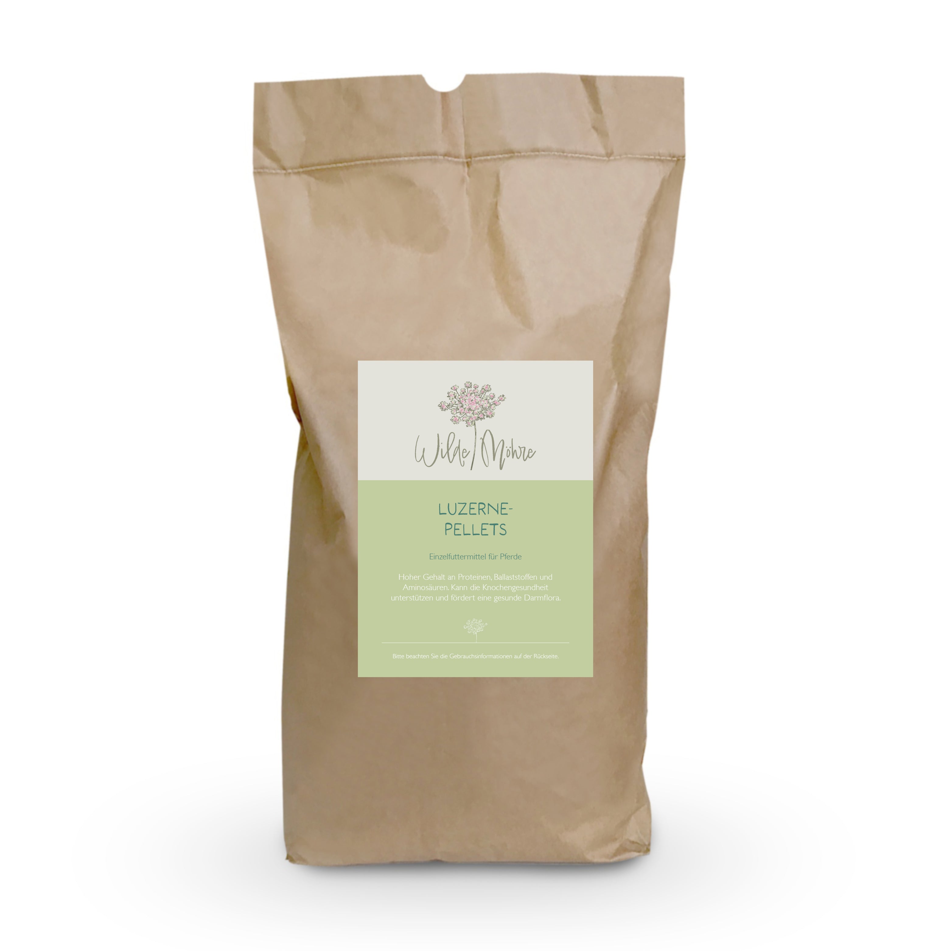 Luzerne-Pellets für Pferde - Wilde Möhre