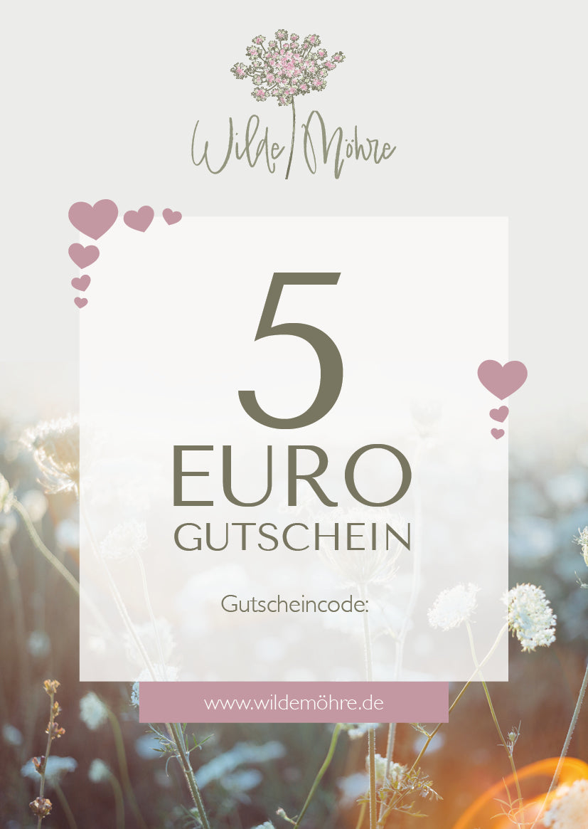 Wilde Möhre Geschenkgutschein - per Post