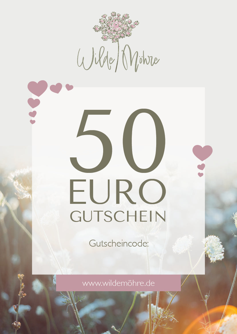 Wilde Möhre Geschenkgutschein - per Post