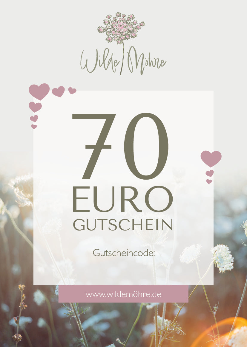 Wilde Möhre Geschenkgutschein - per Post