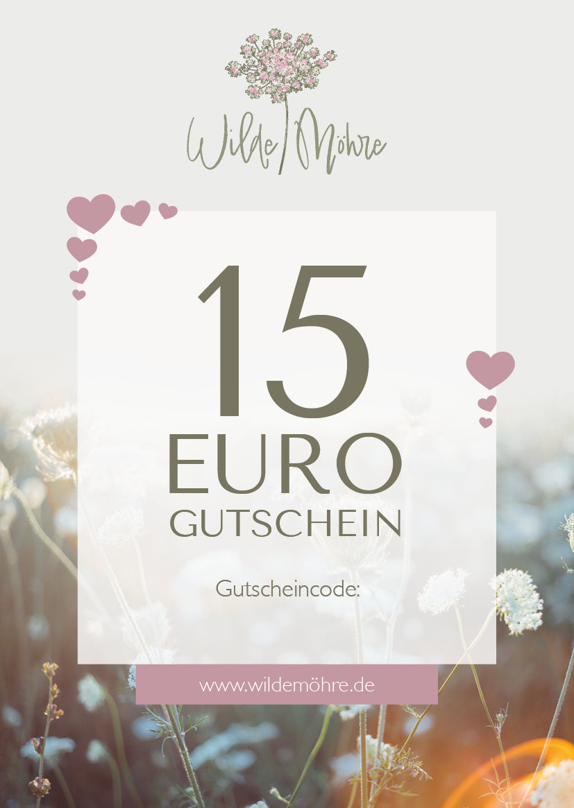 Wilde Möhre Geschenkgutschein - per Post