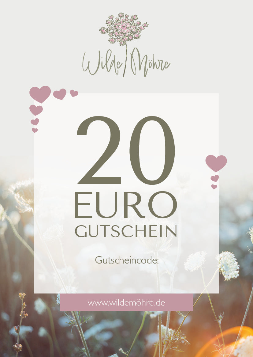 Wilde Möhre Geschenkgutschein - per Post