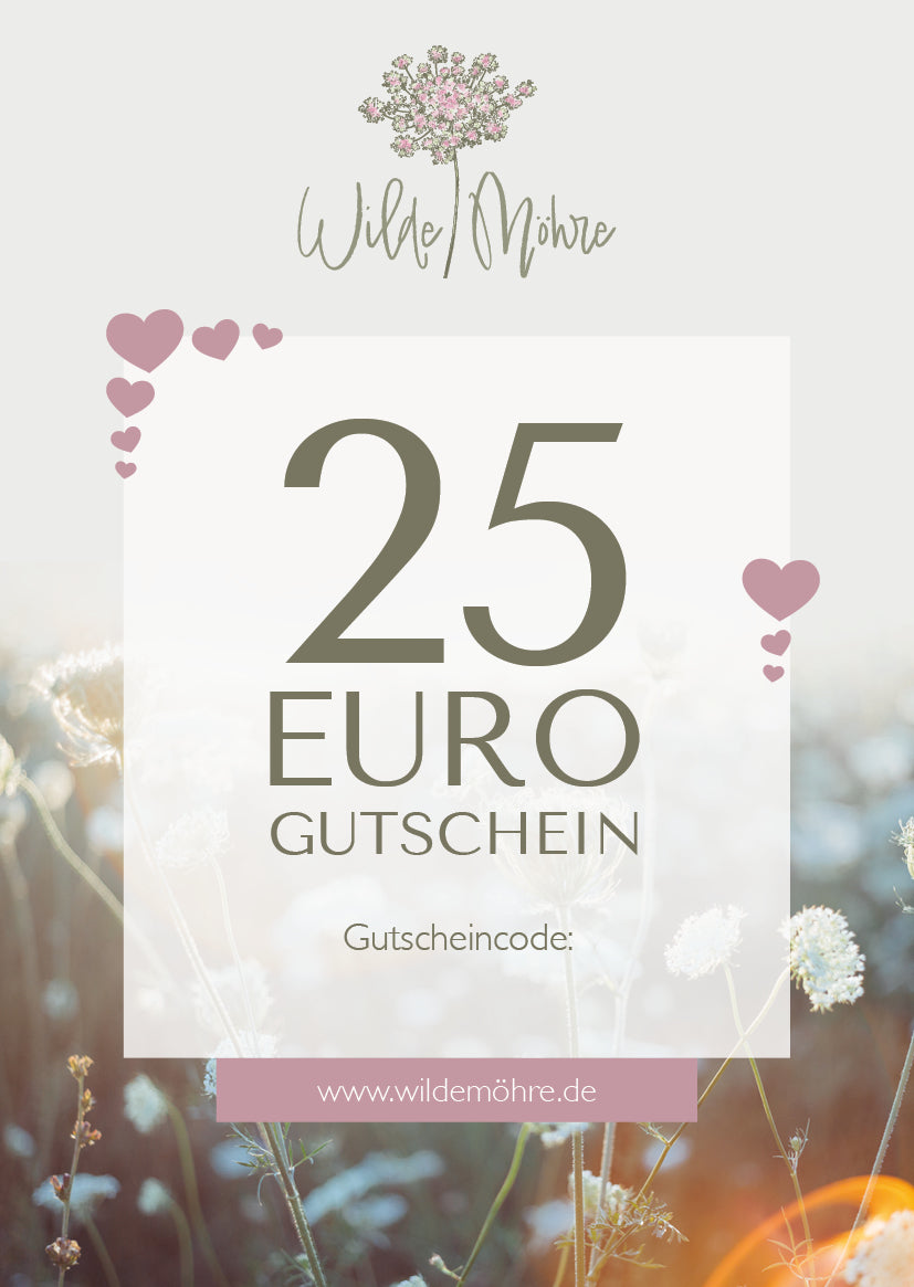 Wilde Möhre Geschenkgutschein - per Post