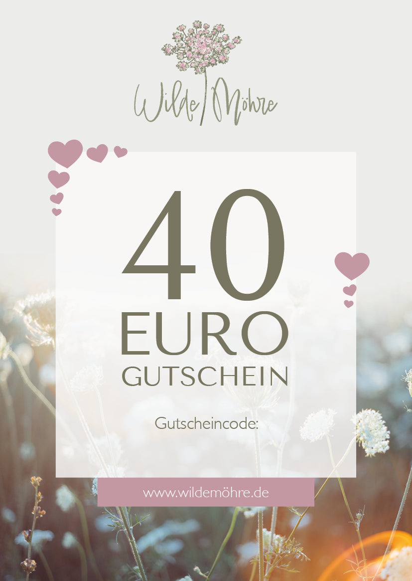 Wilde Möhre Geschenkgutschein - per Post