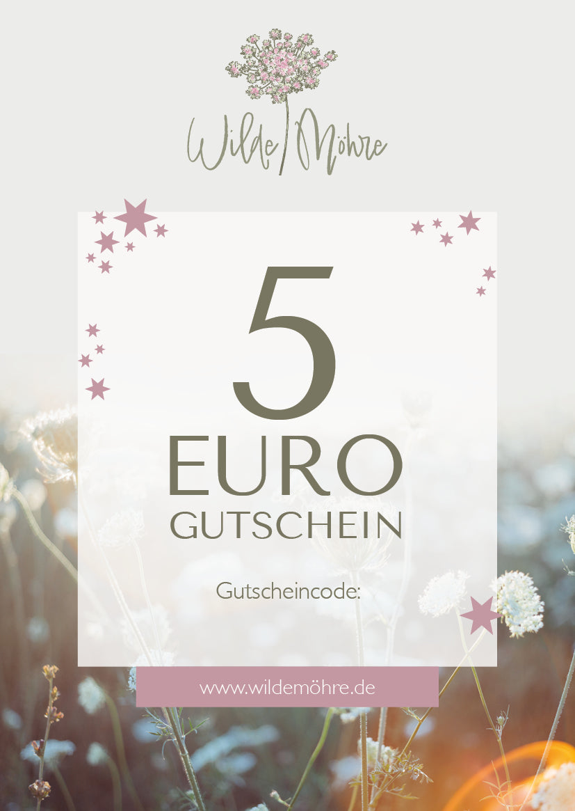 Wilde Möhre Geschenkgutschein - per Post