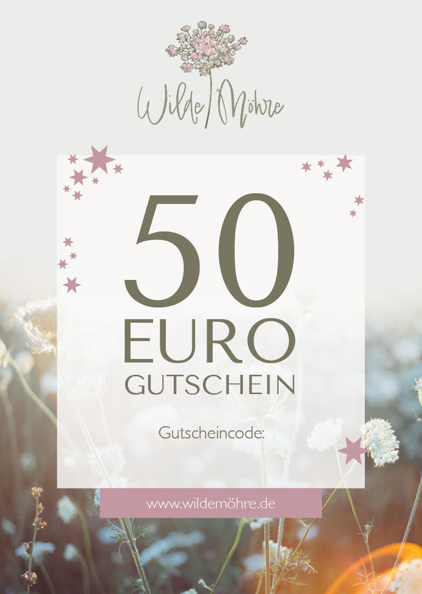 Wilde Möhre Geschenkgutschein - per Post