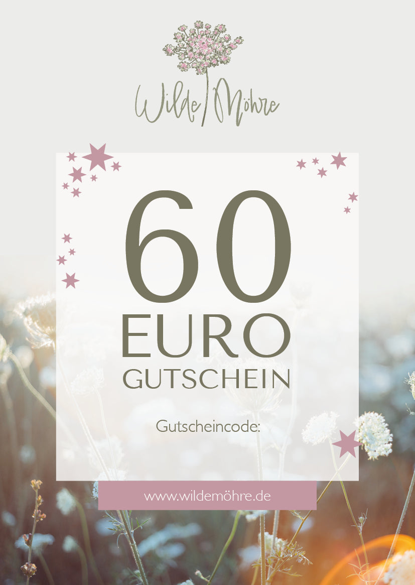 Wilde Möhre Geschenkgutschein - per Post