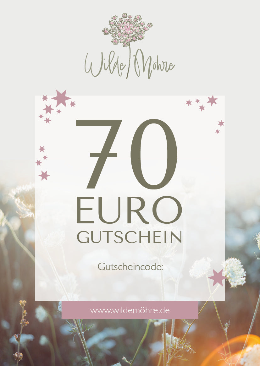 Wilde Möhre Geschenkgutschein - per Post