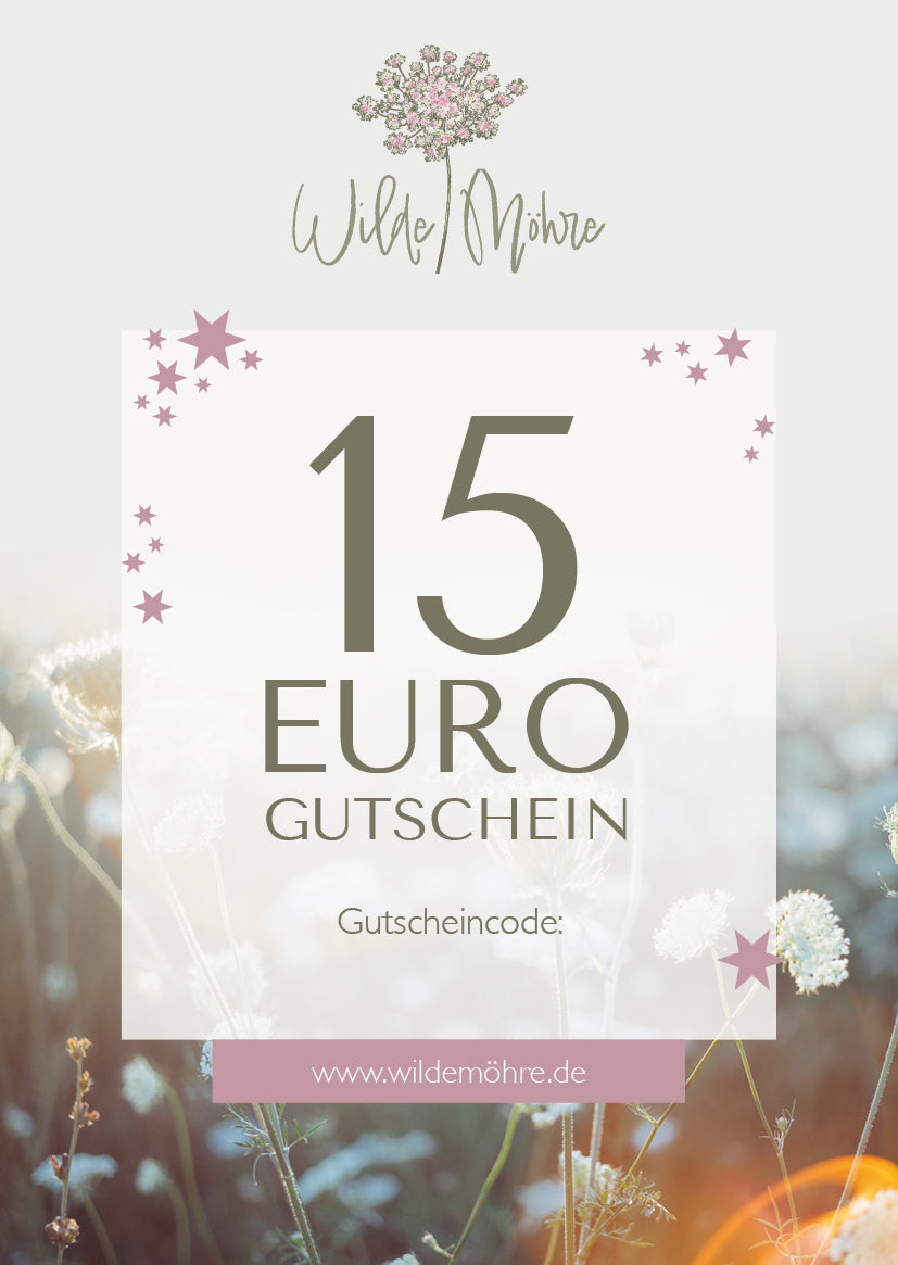 Wilde Möhre Geschenkgutschein - per Post