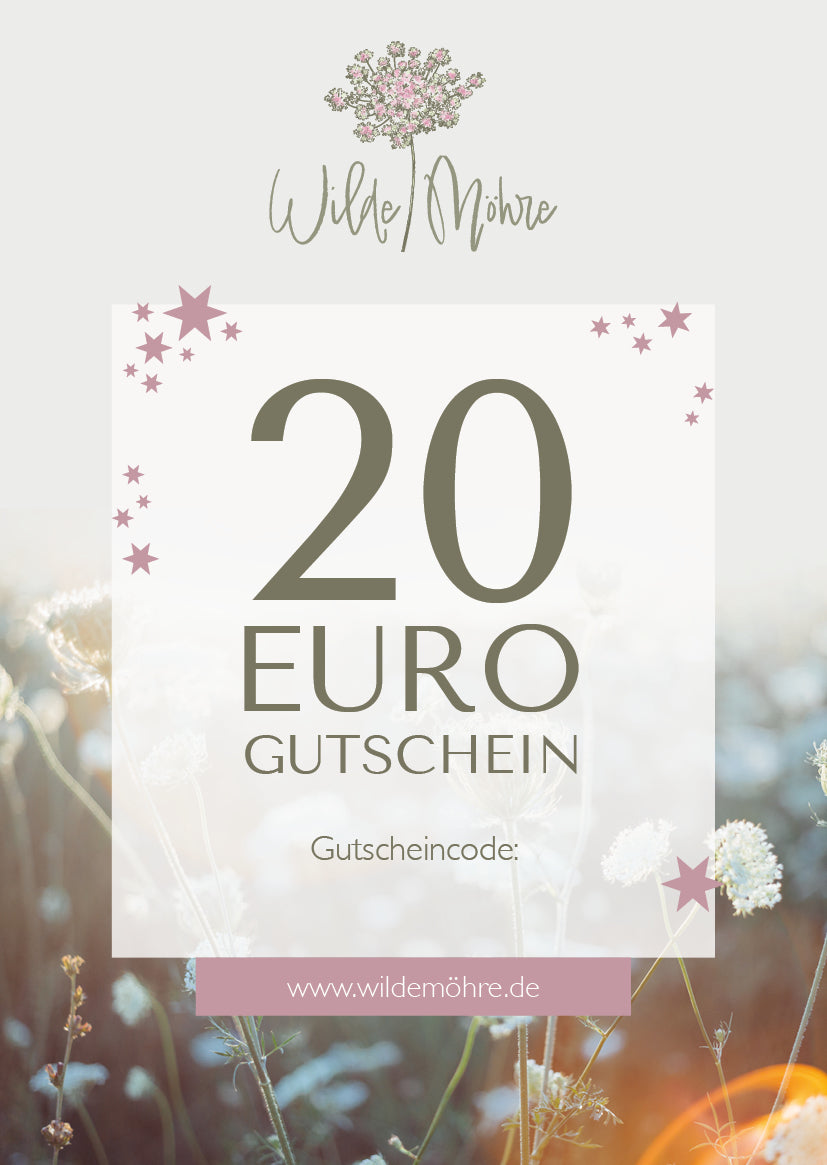 Wilde Möhre Geschenkgutschein - per Post