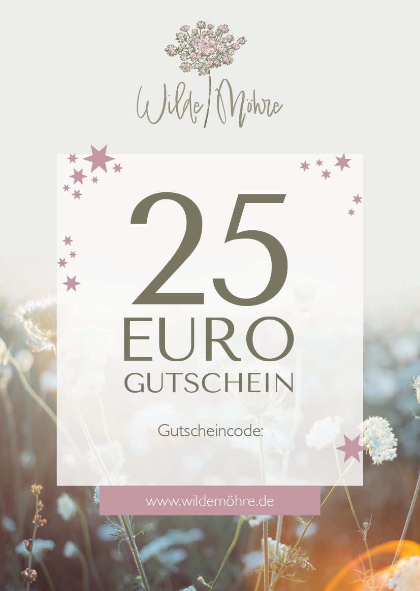 Wilde Möhre Geschenkgutschein - per Post