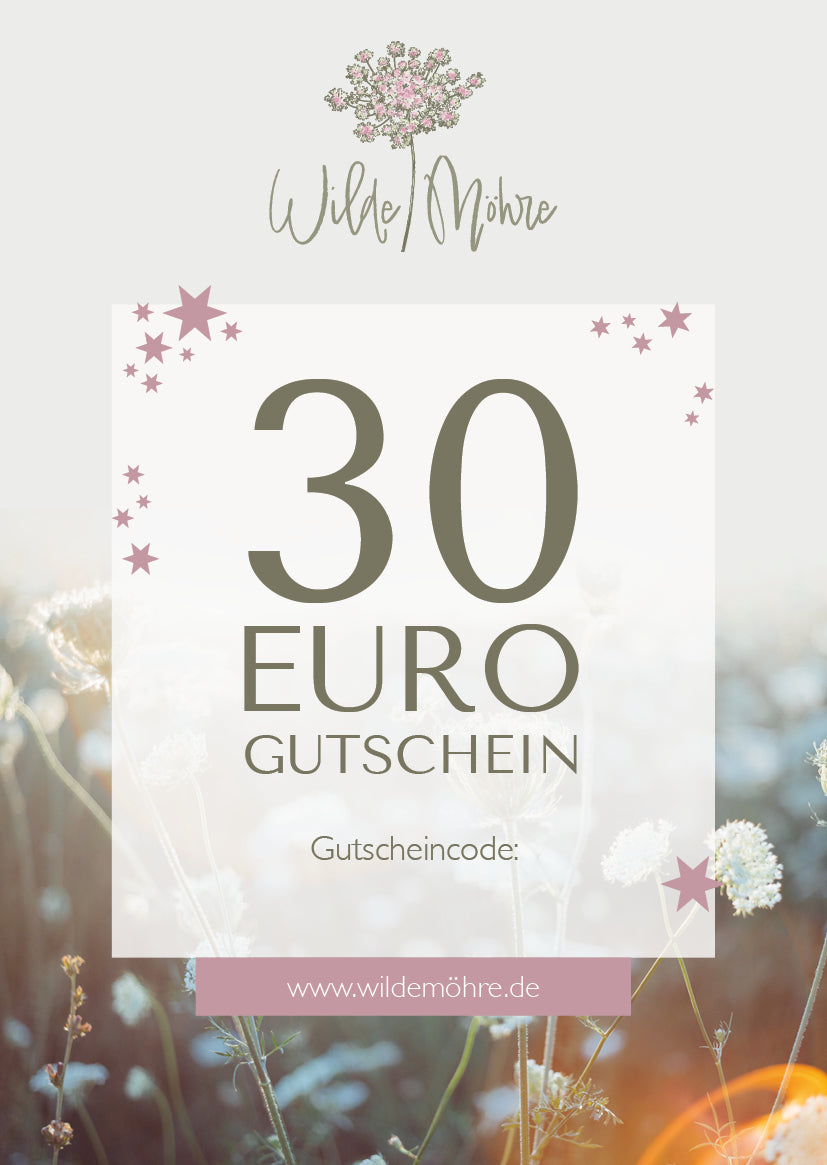 Wilde Möhre Geschenkgutschein - per Post