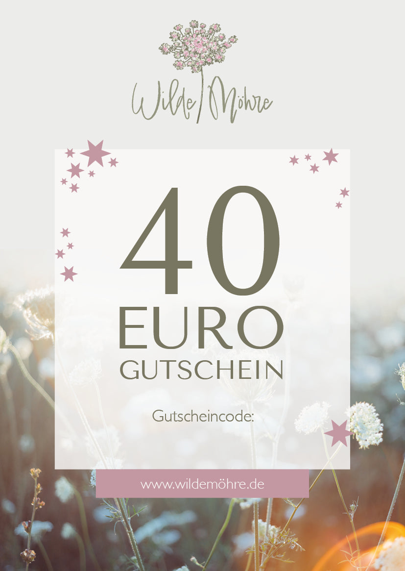 Wilde Möhre Geschenkgutschein - per Post
