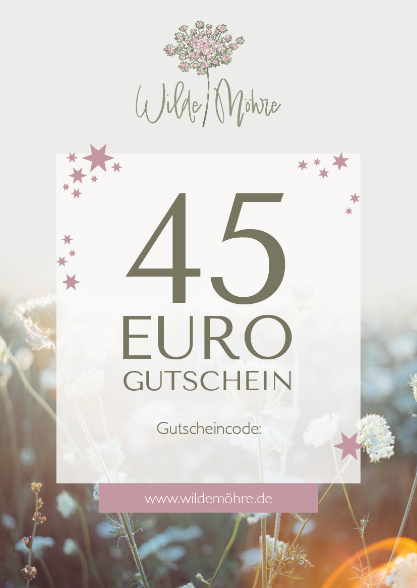 Wilde Möhre Geschenkgutschein - per Post